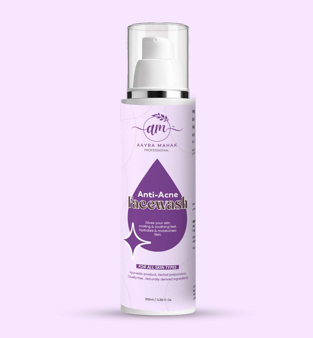 Anti-Acne Facewash | Hydrating & Soothing Cleanser for All Skin Types (100ml)