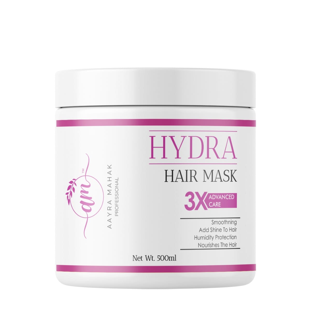 Am Professional- Hydra Hair Mask 500ml | 3X Advanced Care for Dry, Frizzy & Damaged Hair | Deep Nourishing Hair Spa Cream for Smooth, Soft & Shiny Hair